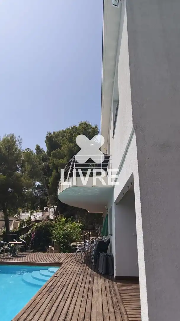 Vista exterior de Casa o chalet en venta en Cunit con Aire acondicionado, Calefacción y Piscina
