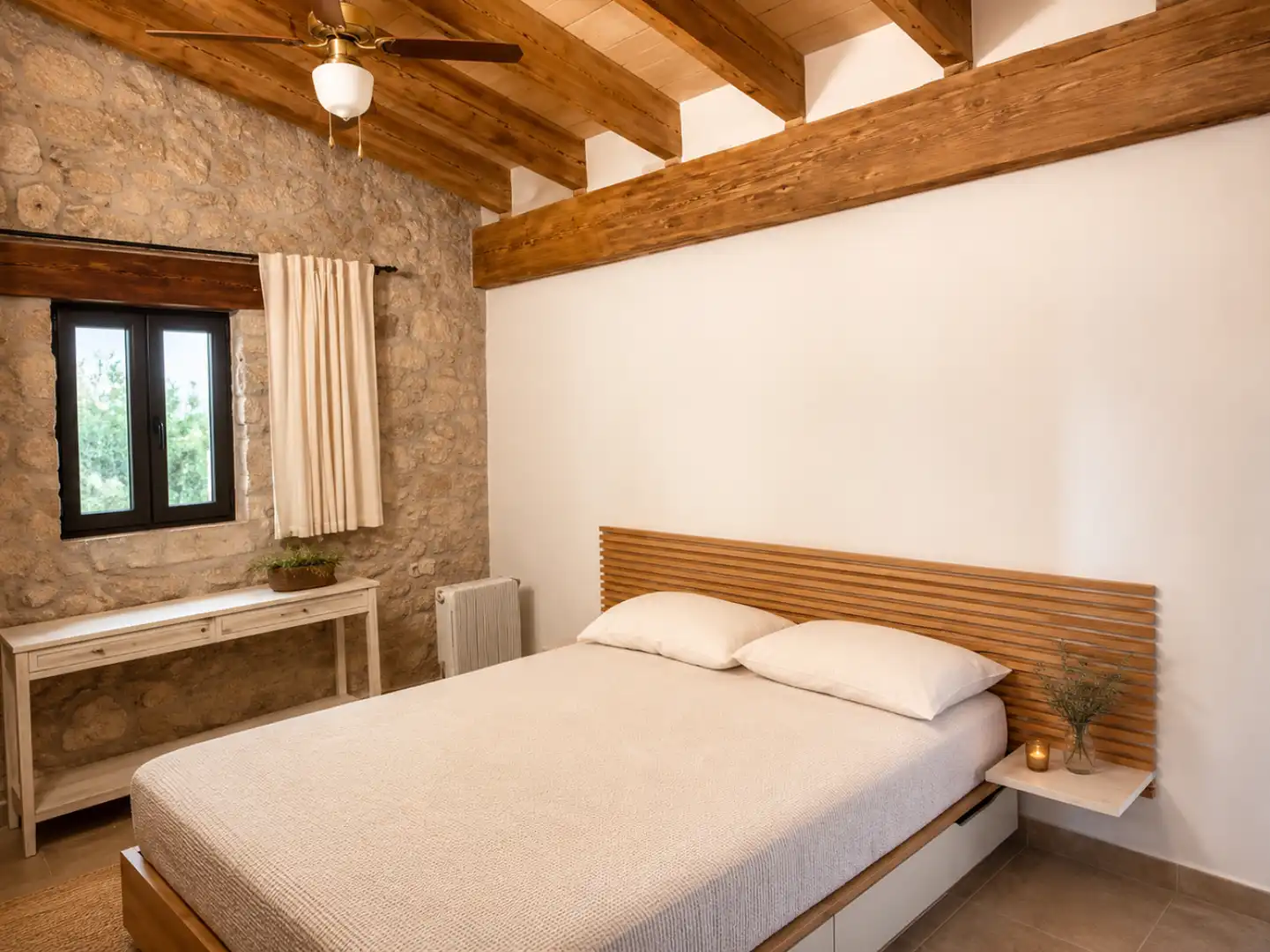 Schlafzimmer von Haus oder Chalet zur Miete in Lloret de Vistalegre mit Heizung, Privatgarten und Terrasse