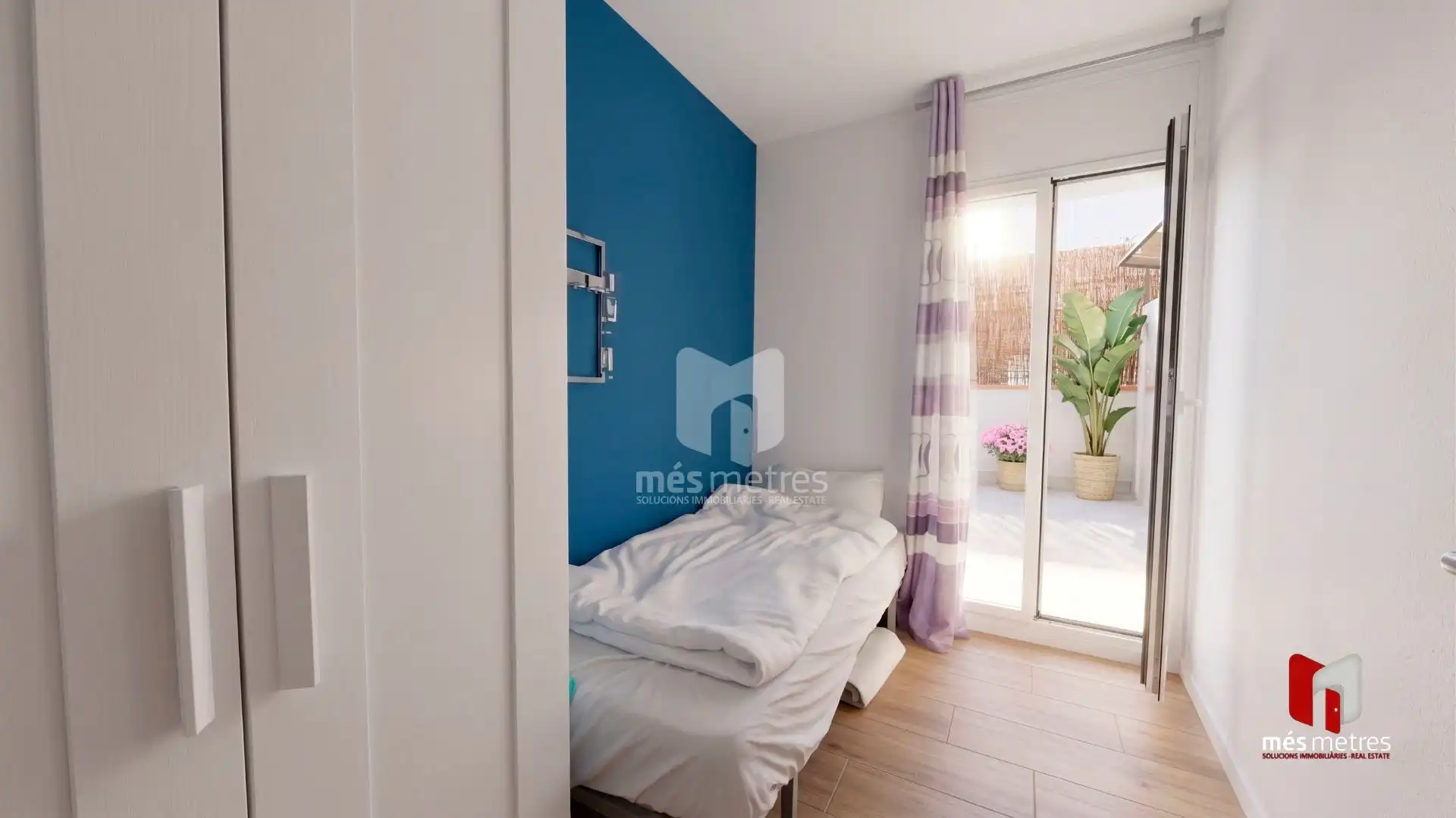 Bedroom of Flat for sale in El Masnou  with Air Conditioner, Heating and Terrace