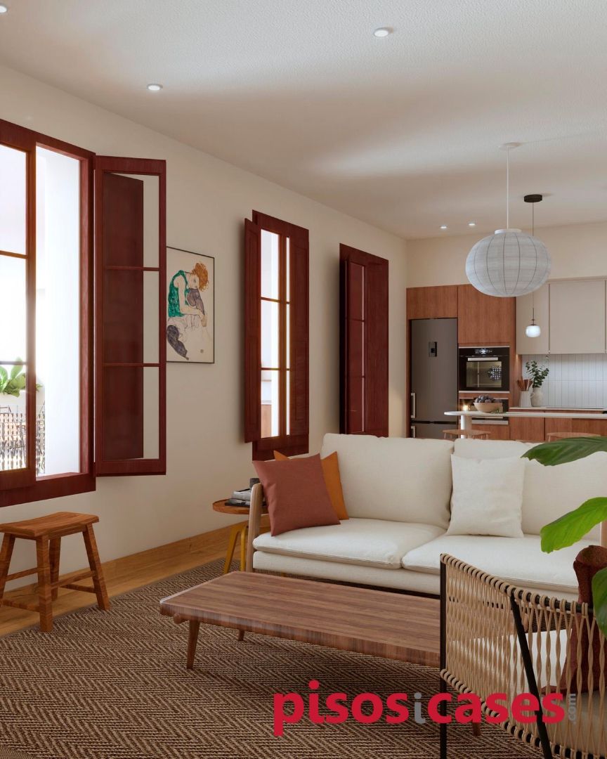 Sala de estar de Piso en venta en Sant Martí de Centelles con Aire acondicionado, Calefacción y Horno