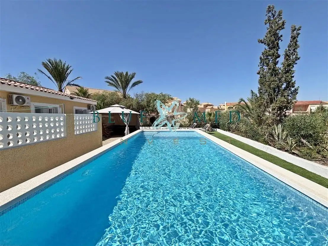 Swimming pool of Houses for sale in Mazarrón  with Air Conditioner, Heating and Private garden
