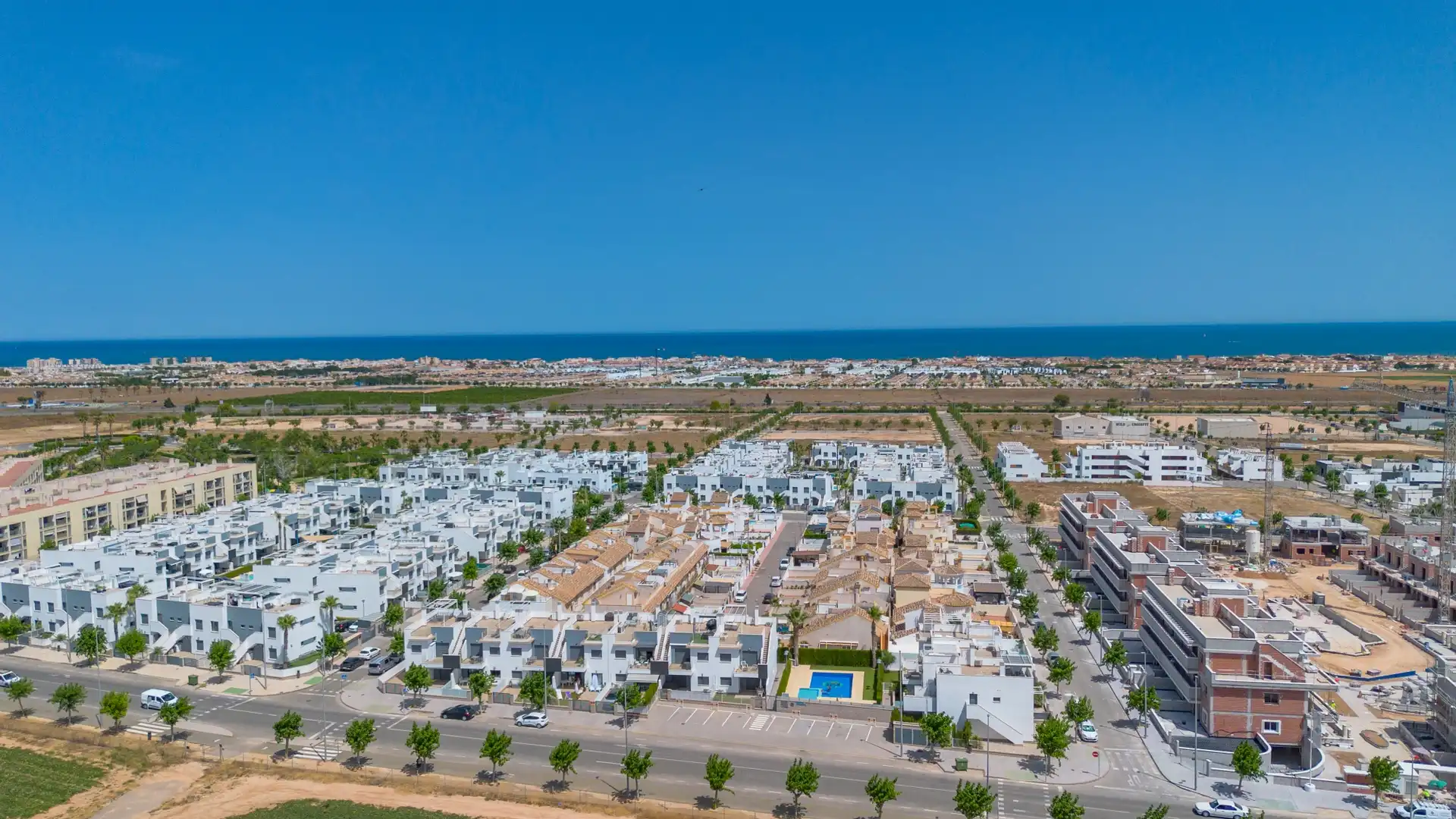 Exterior view of Ground floor for sale in Pilar de la Horadada  with Air Conditioner, Terrace and Swimming Pool