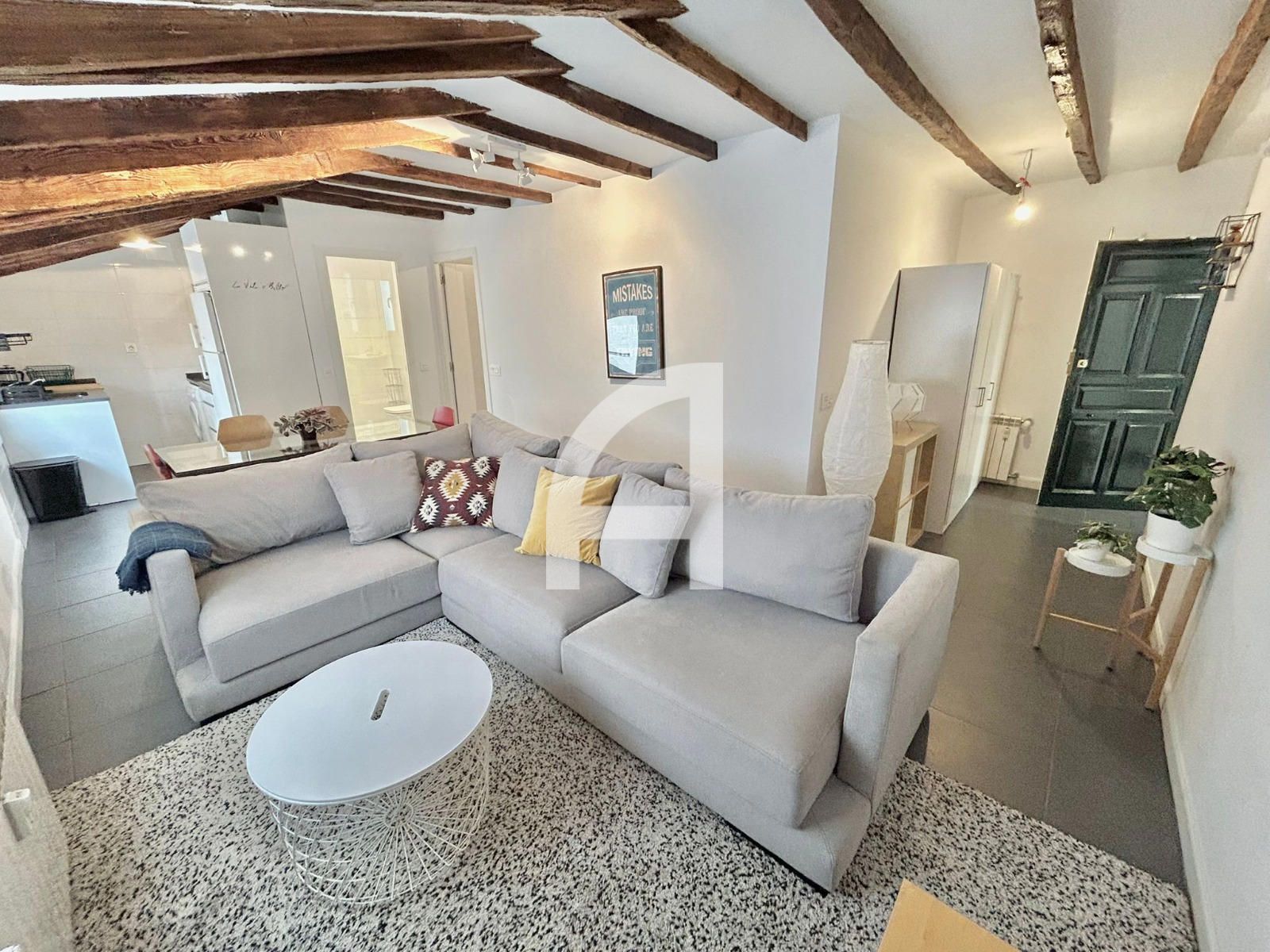 Sala d'estar de Pis de lloguer en  Madrid Capital amb Aire condicionat, Calefacció i Moblat