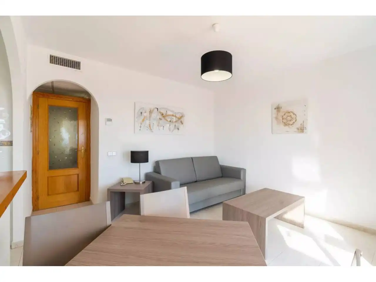 Sala de estar de Casa adosada en venta en Calpe / Calp con Aire acondicionado, Terraza y Amueblado