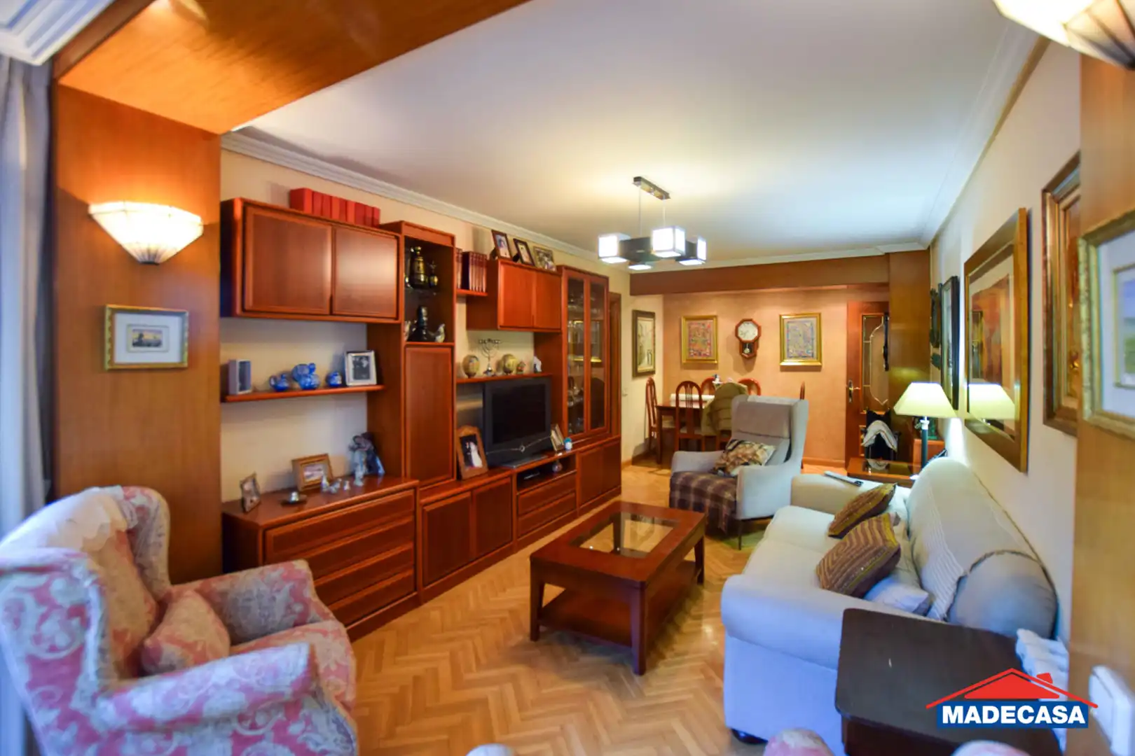 Sala de estar de Piso en venta en  Madrid Capital con Aire acondicionado, Calefacción y Parquet