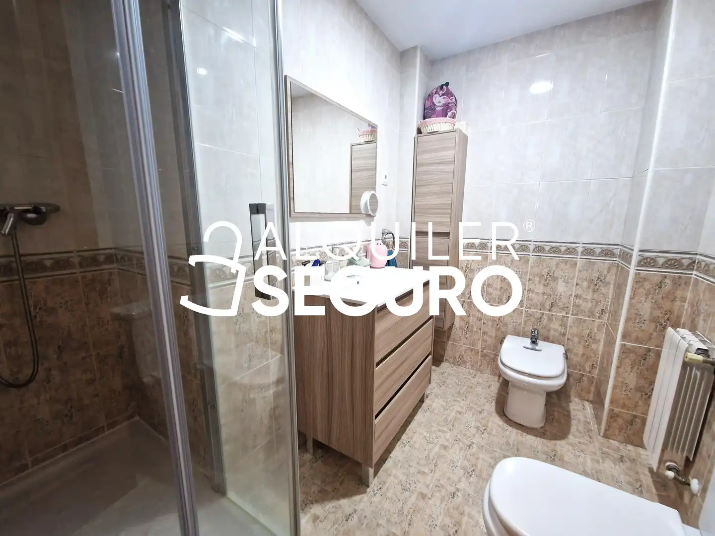 Badezimmer von Wohnung zur Miete in Humanes de Madrid mit Klimaanlage, Heizung und Terrasse