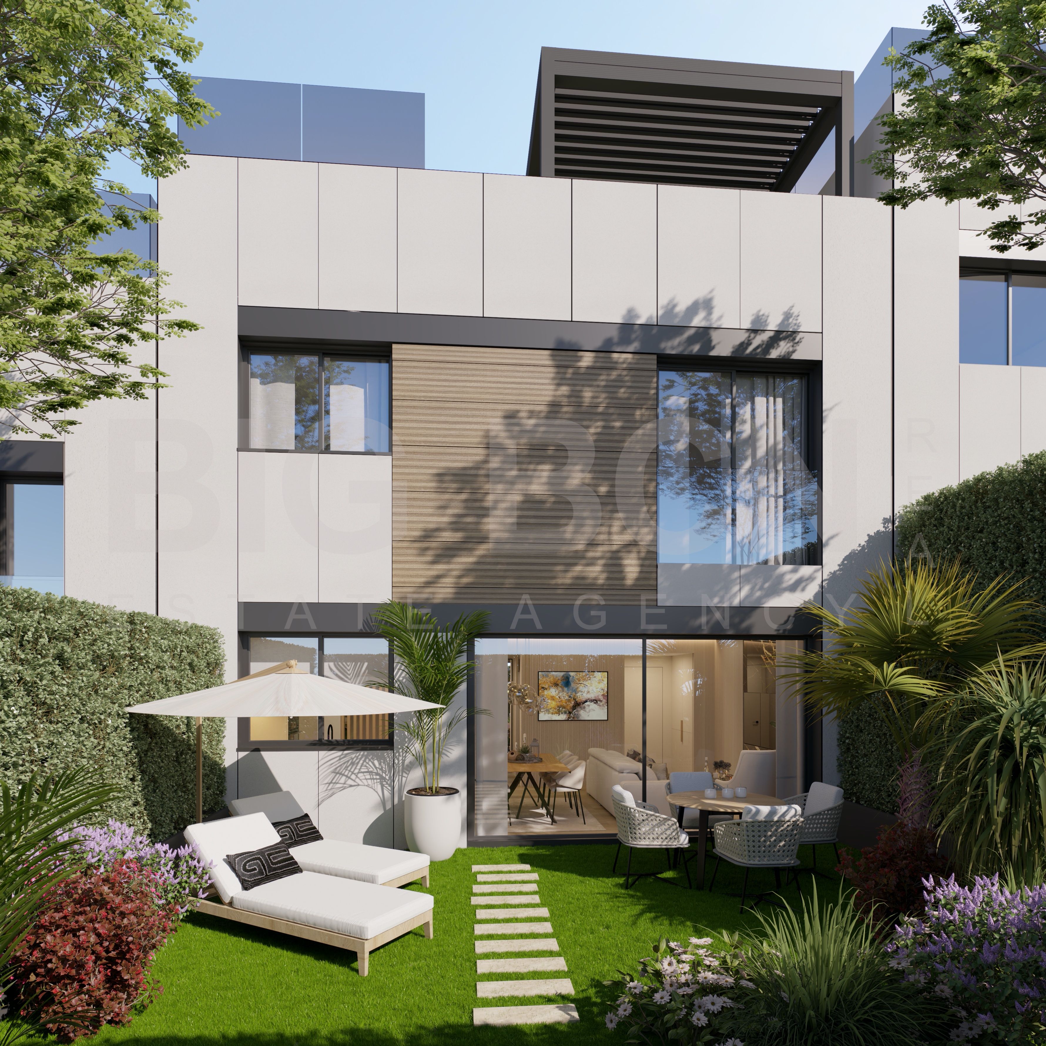 Terrassa de Casa o xalet en venda en L'Hospitalet de Llobregat amb Aire condicionat, Calefacció i Jardí privat