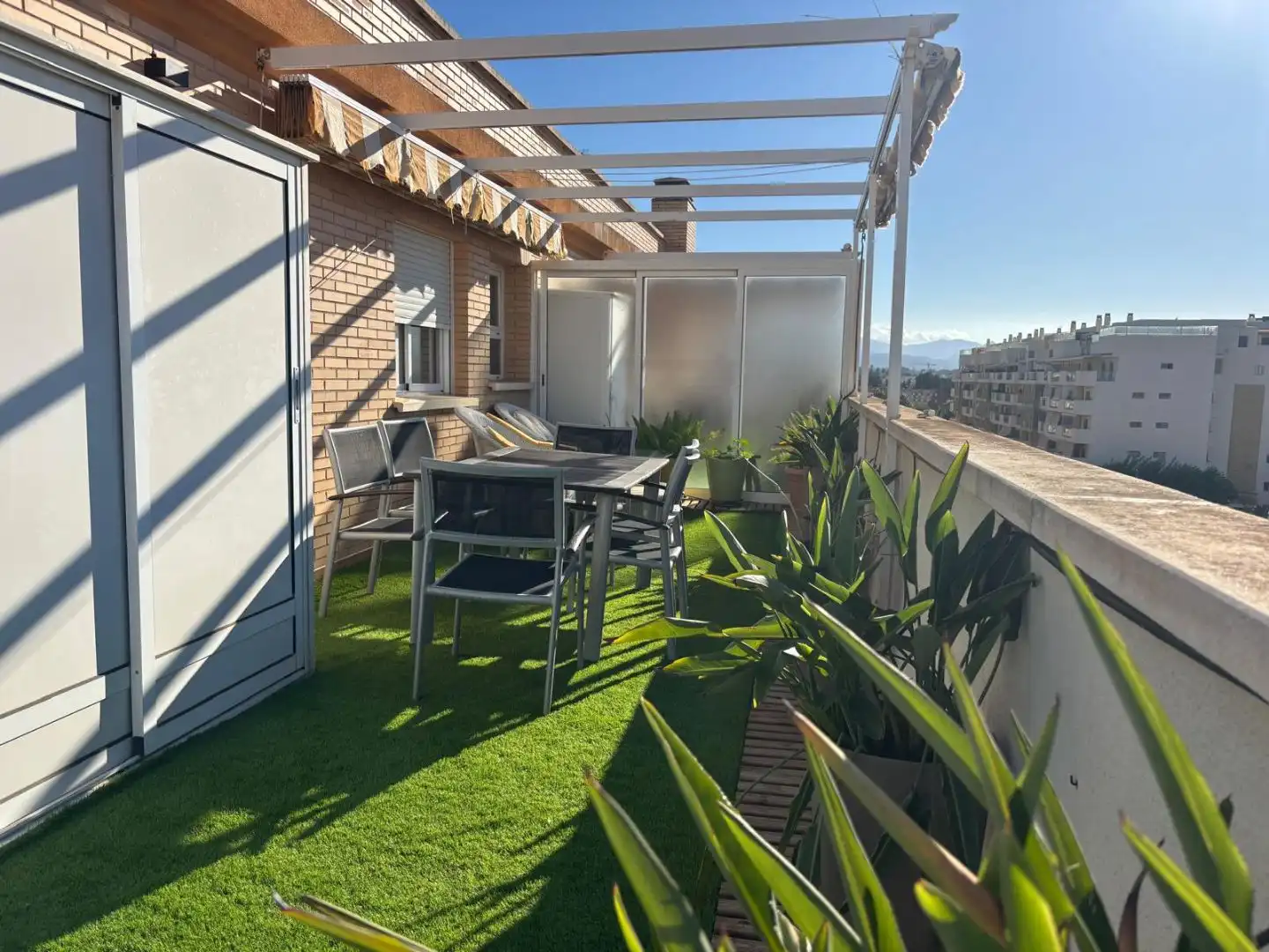 Terrasse von Wohnung zur Miete in Dénia mit Klimaanlage, Terrasse und Schwimmbad
