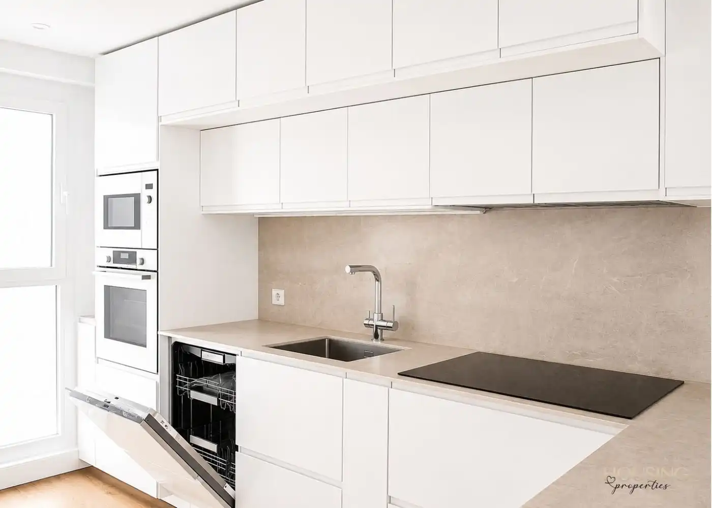 Cocina de Ático de alquiler en  Palma de Mallorca con Aire acondicionado, Calefacción y Parquet