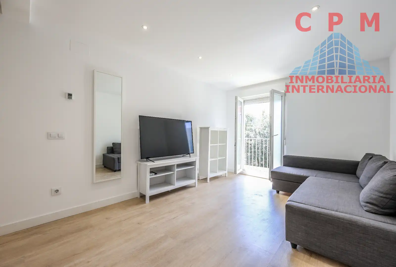 Wohnzimmer von Wohnung zur Miete in Madrid mit Klimaanlage, Heizung und Parkett