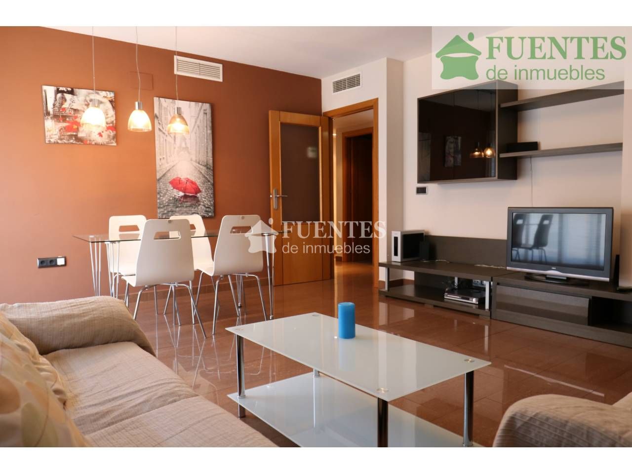 Sala d'estar de Pis de lloguer en Alicante / Alacant amb Aire condicionat, Calefacció i Moblat