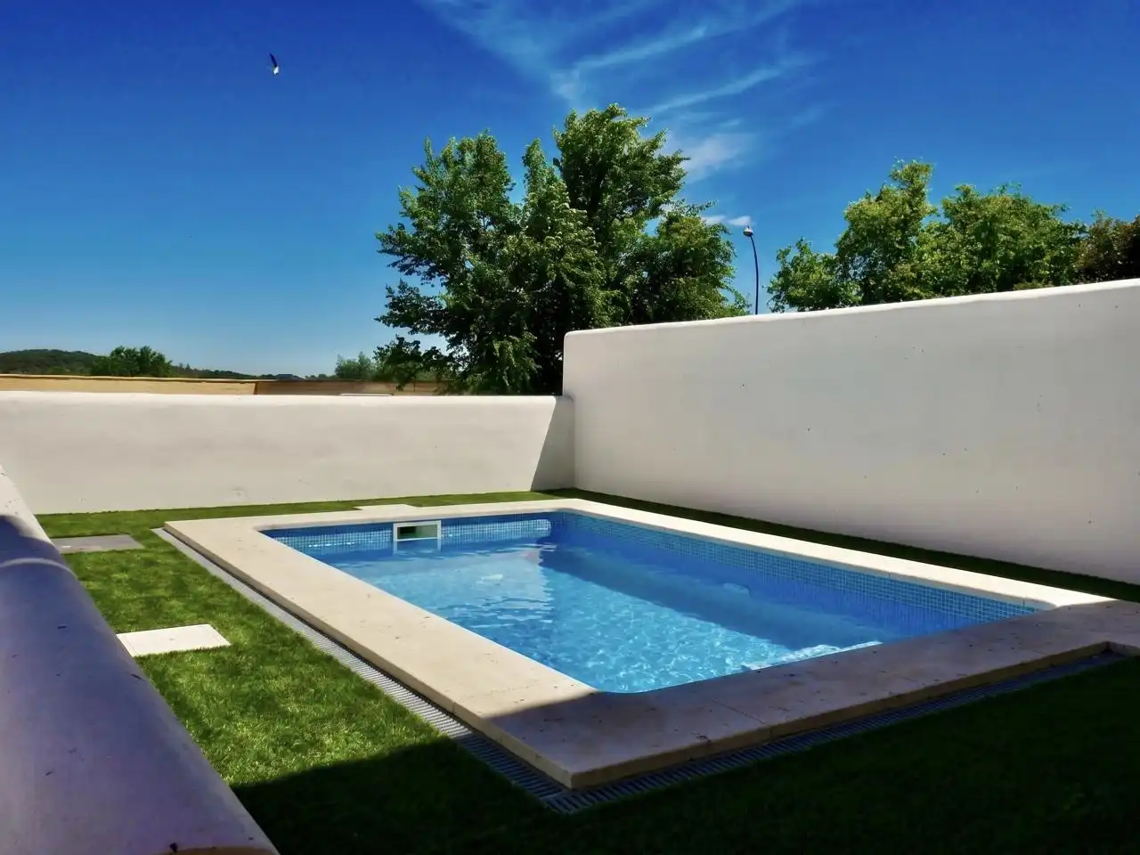 Piscina de Casa adosada en venta en El Ronquillo con Jardín privado, Terraza y Piscina