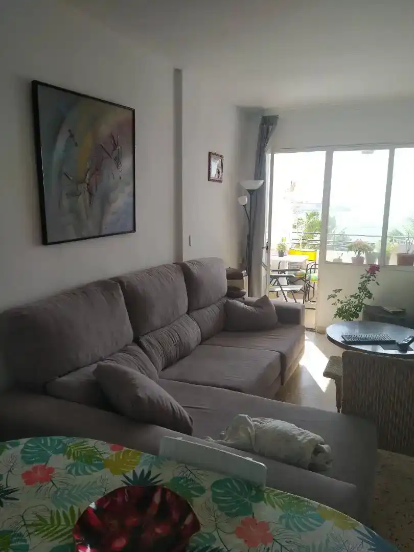 Living room of Flat for share in Motril  with Oven, Washing machine and Microwave