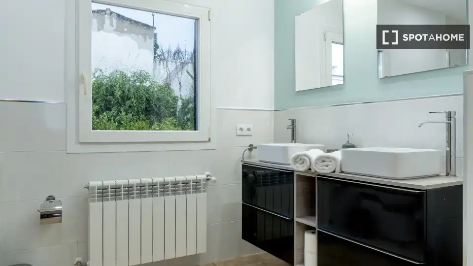 Badezimmer von Wohnungen zur untervermieten in  Palma de Mallorca mit Klimaanlage, Terrasse und Möbliert