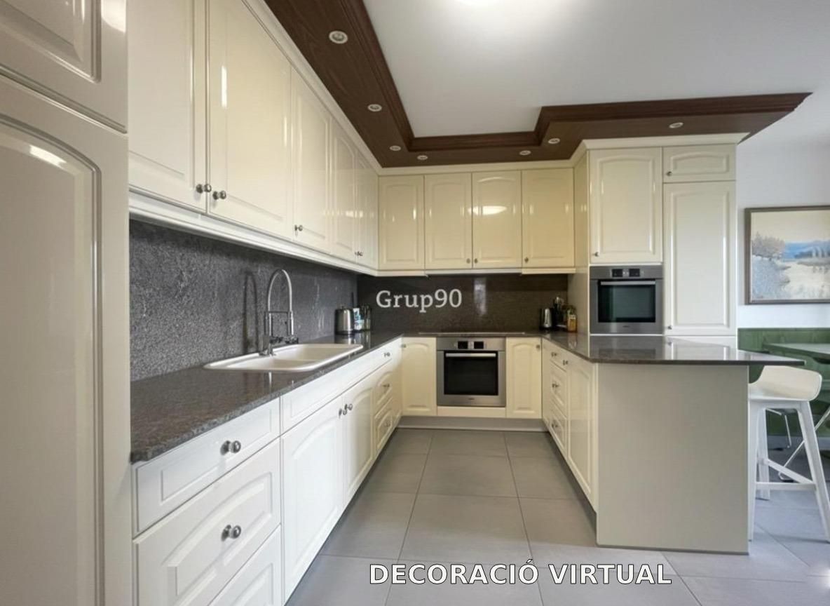 Kitchen of Attic for sale in  Lleida Capital  with Heating, Parquet flooring and Terrace