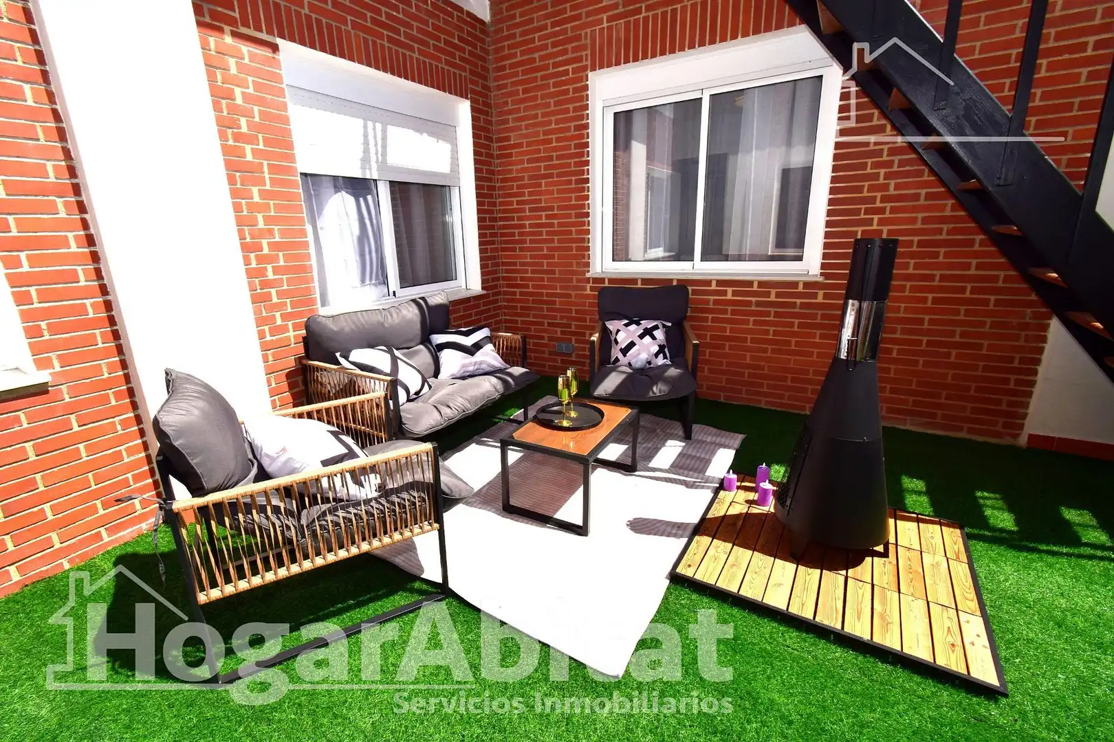 Terrace of Attic for sale in Picassent  with Parquet flooring, Terrace and Furnished
