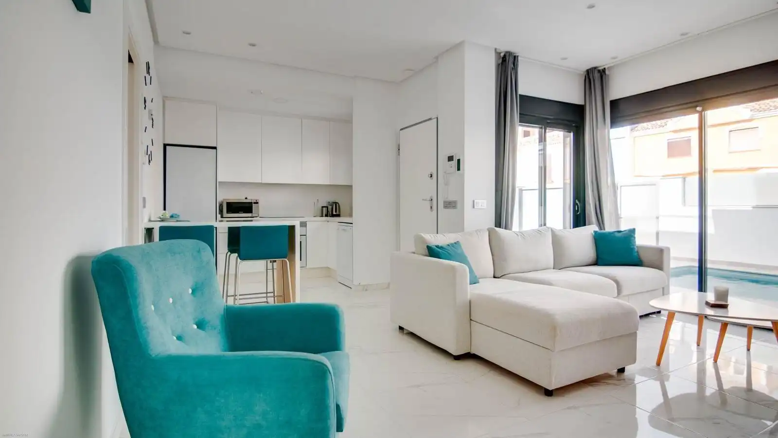 Sala d'estar de Casa o xalet en venda en San Javier amb Aire condicionat, Calefacció i Jardí privat