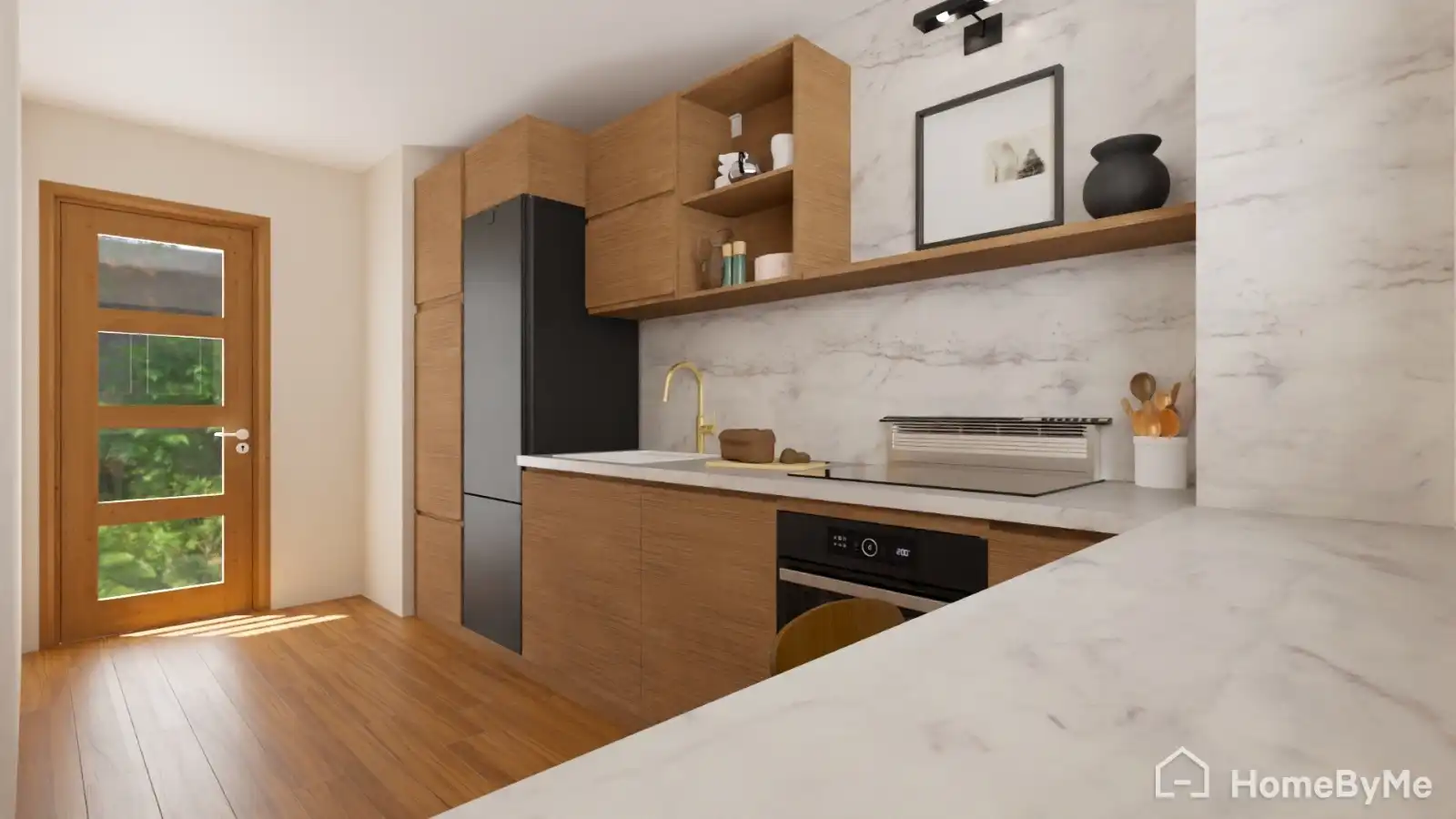 Kitchen of Flat for sale in Avilés  with Heating and Private garden