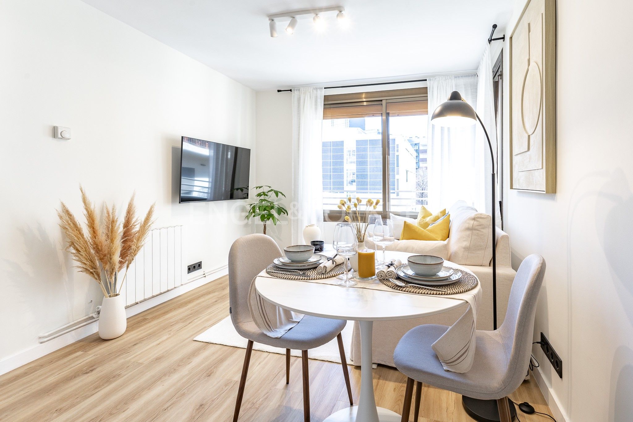 Sala d'estar de Apartament en venda en  Barcelona Capital amb Calefacció