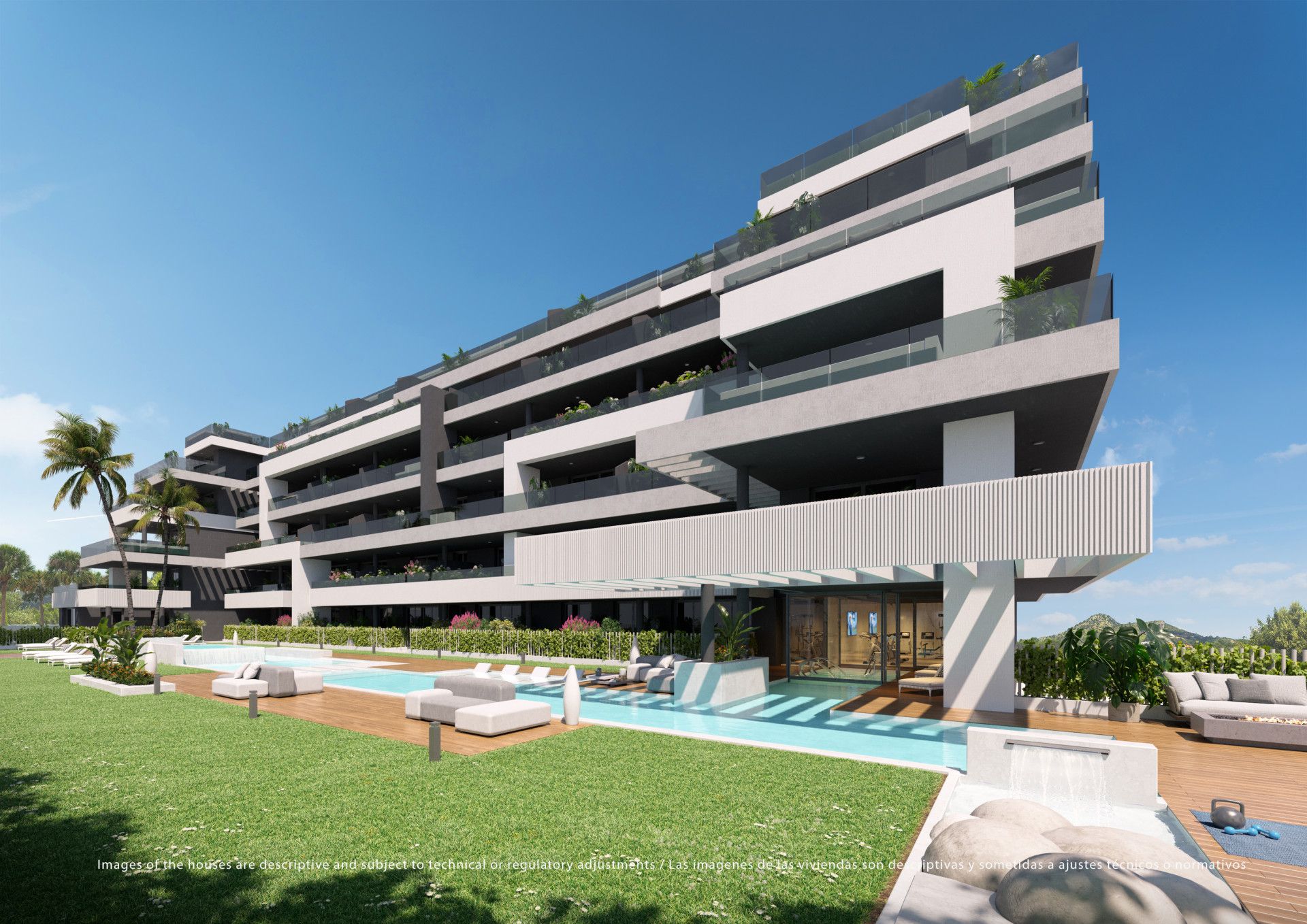 Exterior view of Apartment for sale in Mijas  with Air Conditioner, Terrace and Swimming Pool