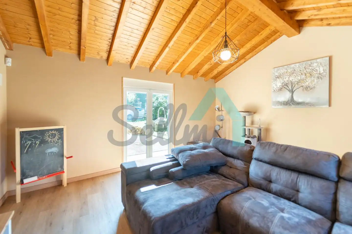 Living room of Houses for sale in Siero  with Heating, Private garden and Terrace