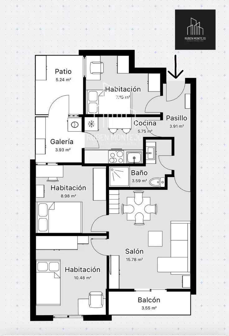 Flat for rent in Salamanca  with Heating, Terrace and Furnished