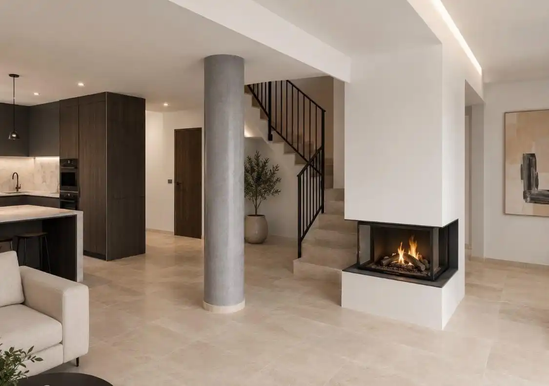 Wohnzimmer von Maisonette zum Verkauf in Calvià mit Klimaanlage, Heizung und Privatgarten