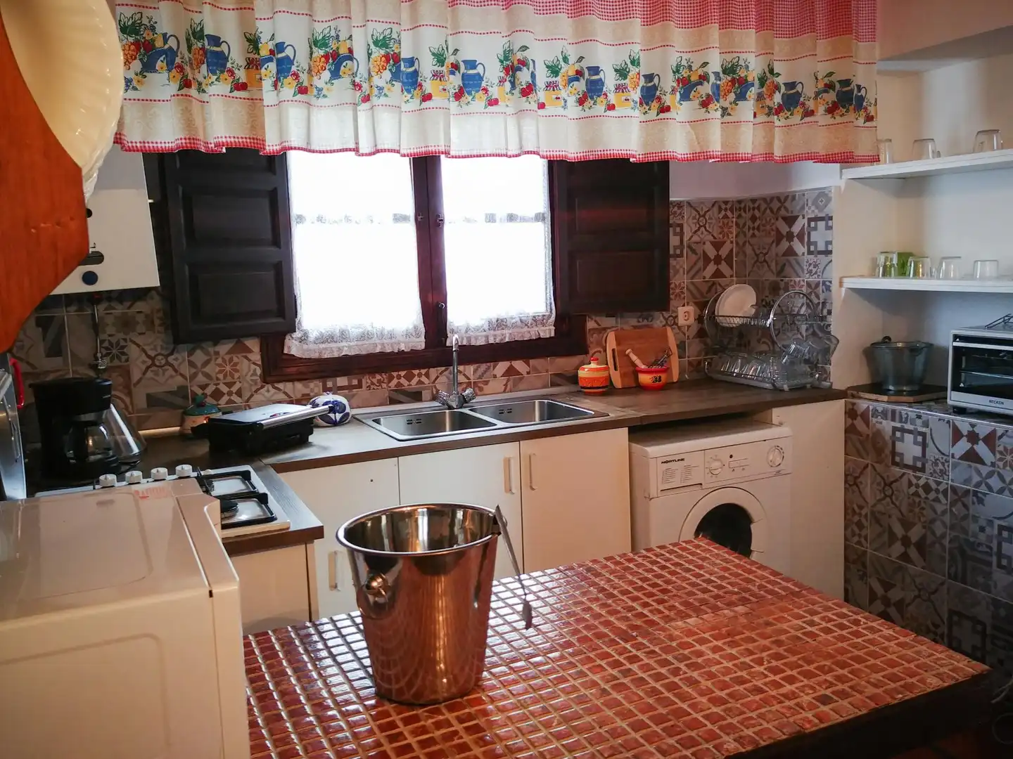 Cocina de Finca rústica en venta en Almogía con Aire acondicionado, Terraza y Piscina