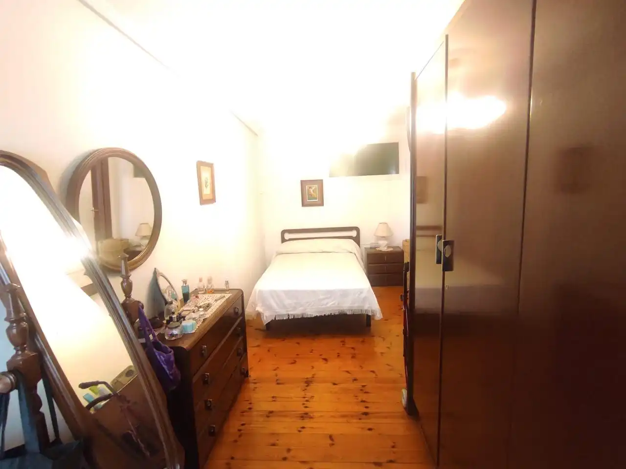 Bedroom of Flat for sale in Santander  with Parquet flooring, Furnished and Balcony