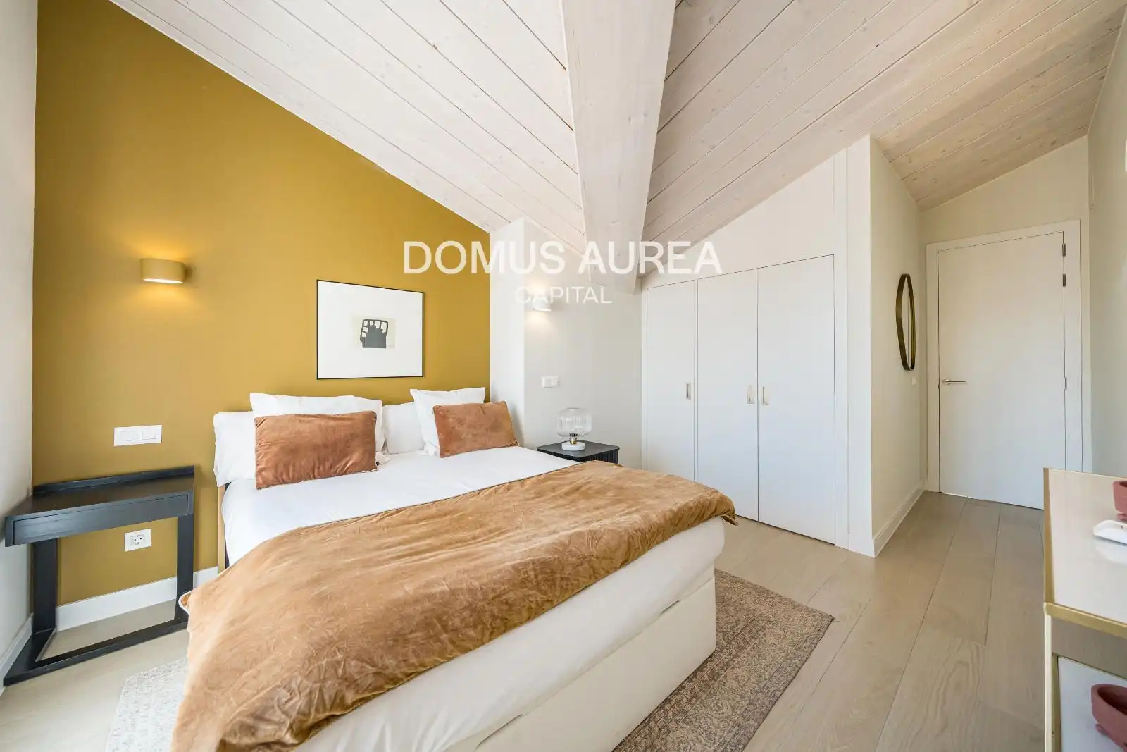 Schlafzimmer von Maisonette zur Miete in Madrid mit Klimaanlage, Heizung und Terrasse