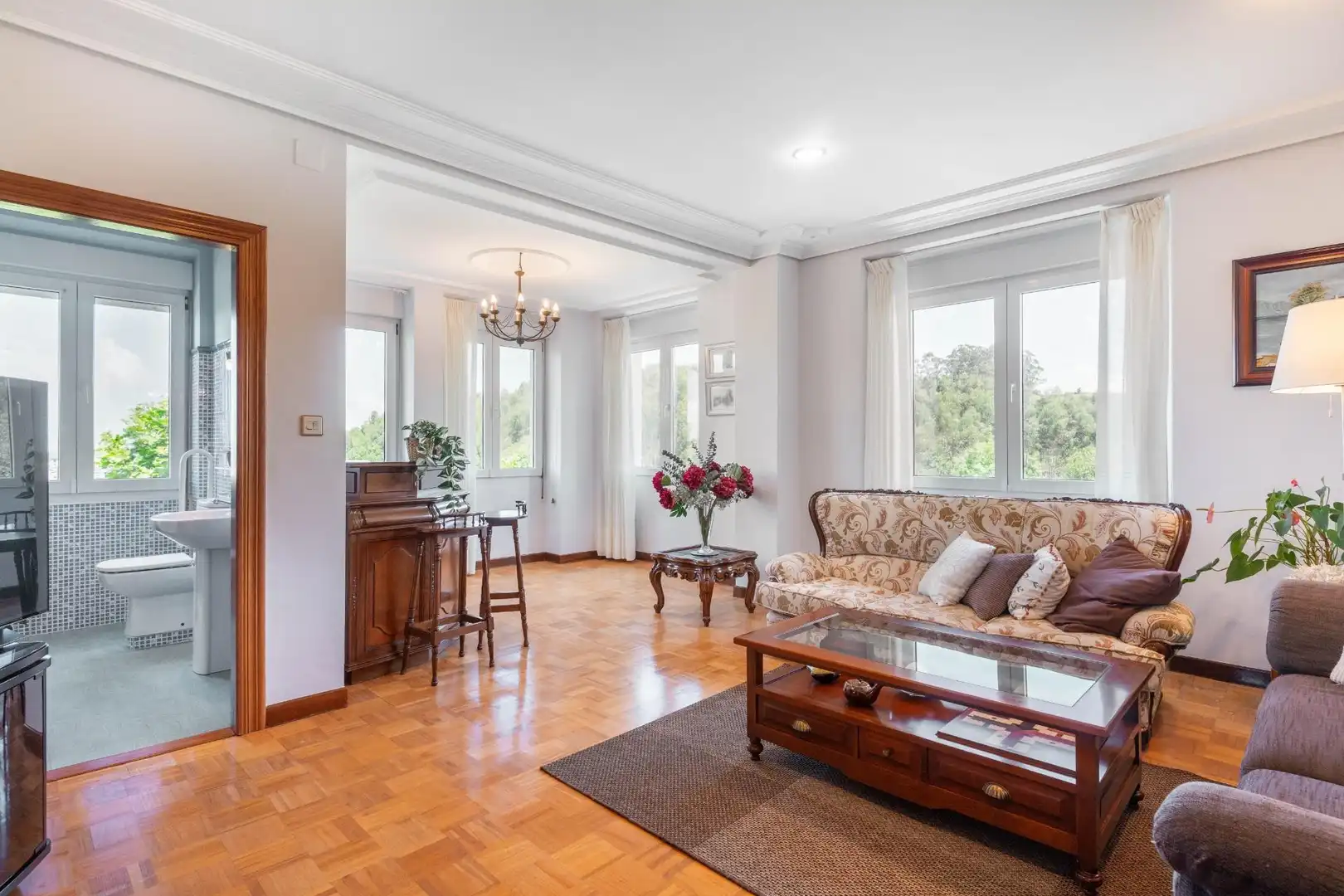 Sala de estar de Casa o chalet en venta en Gozón con Calefacción, Jardín privado y Terraza