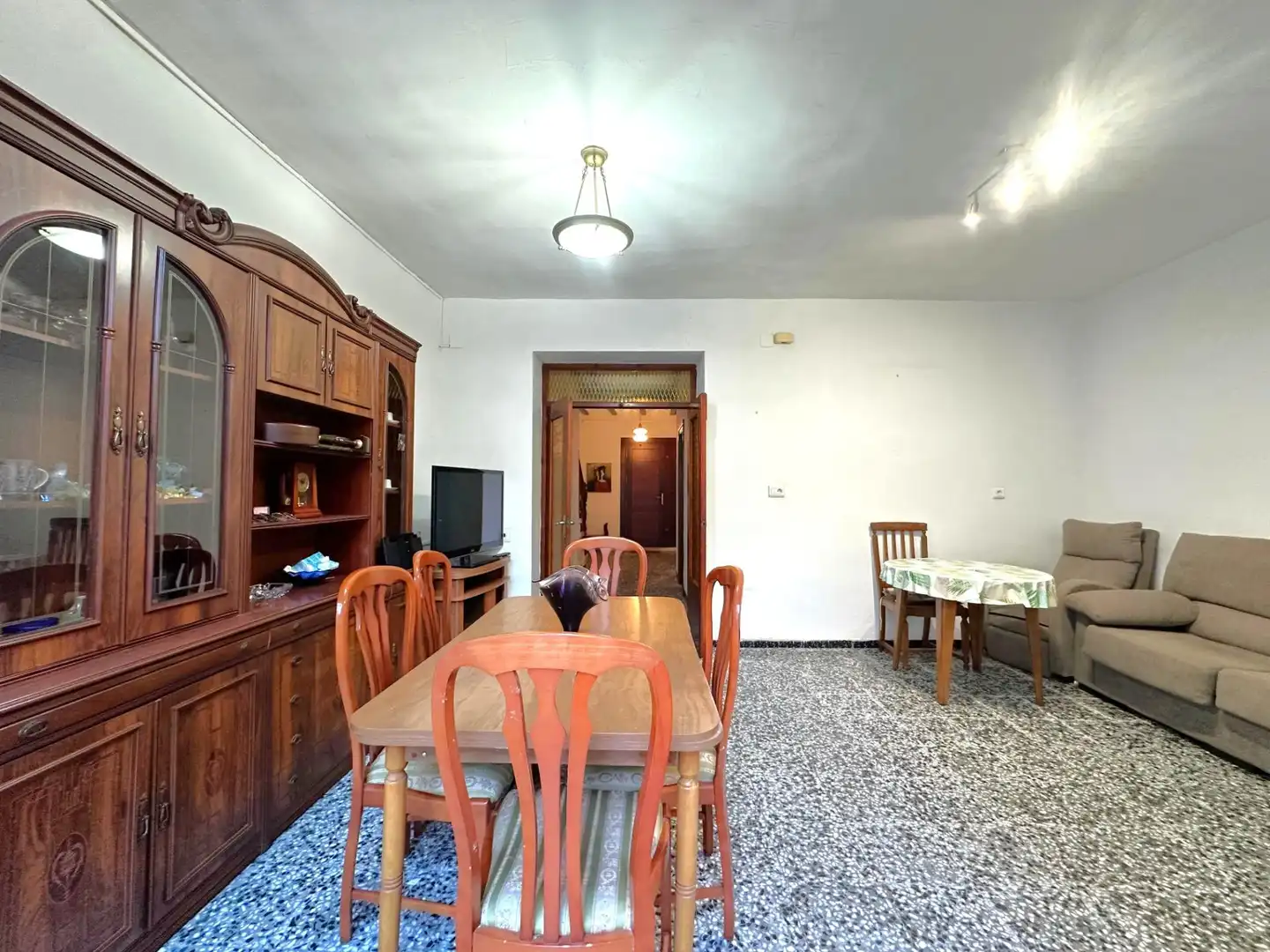 Dining room of Houses for sale in La Pobla Llarga  with Terrace, Storage room and Balcony