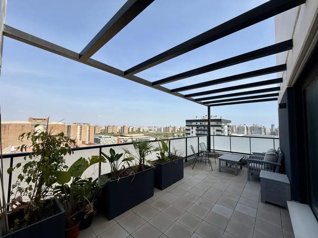 Terrace of Duplexes for rent in Valencia  with Air Conditioner, Heating and Terrace
