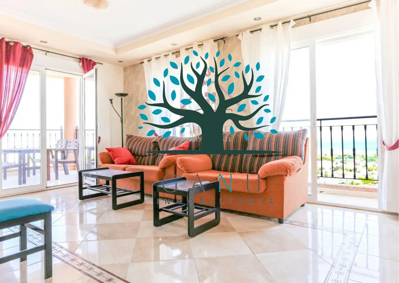 Sala de estar de Casa o chalet en venta en Mazarrón con Aire acondicionado, Calefacción y Jardín privado