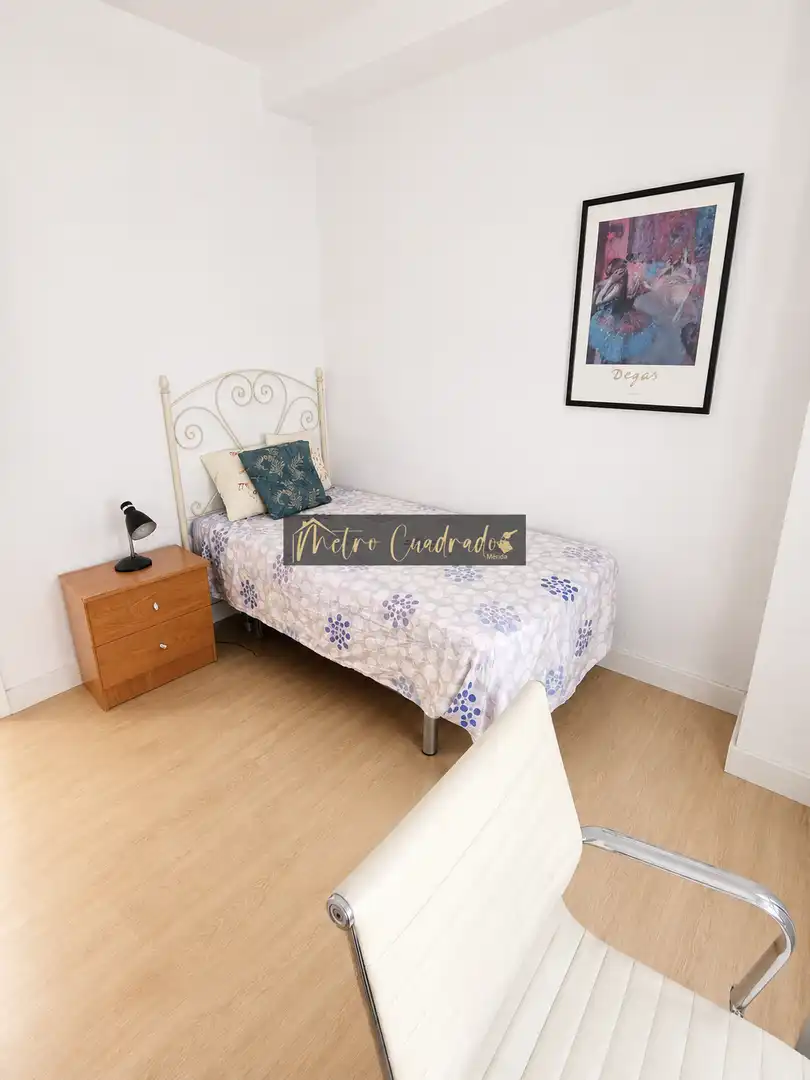 Schlafzimmer von Wohnung zur Miete in Mérida mit Klimaanlage, Möbliert und Balkon