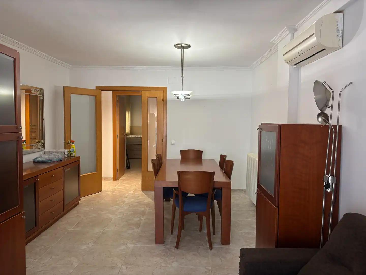 Esszimmer von Wohnung zum Verkauf in Girona mit Klimaanlage, Heizung und Balkon