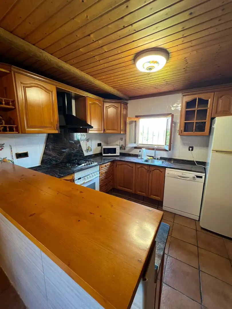 Cocina de Casa o chalet en venta en Fogars de la Selva con Aire acondicionado, Jardín privado y Terraza