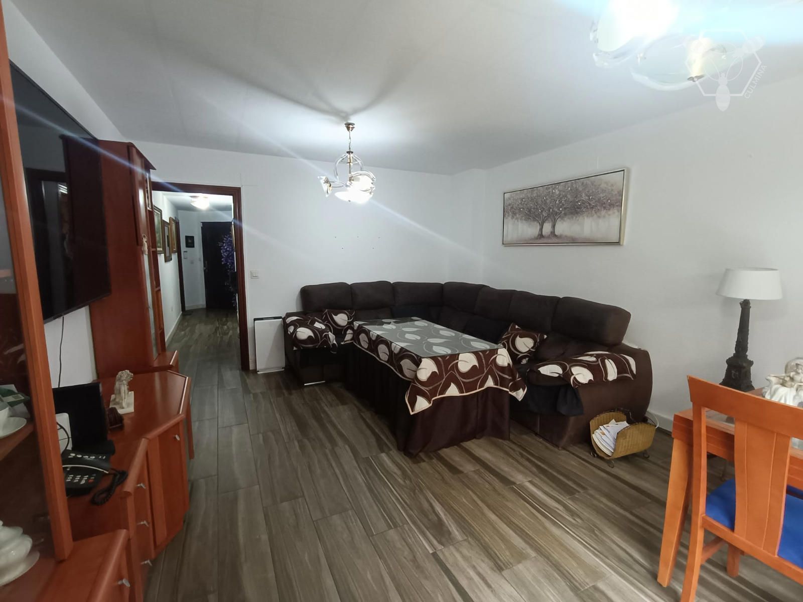 Sala d'estar de Pis en venda en  Huelva Capital amb Aire condicionat, Terrassa i Moblat