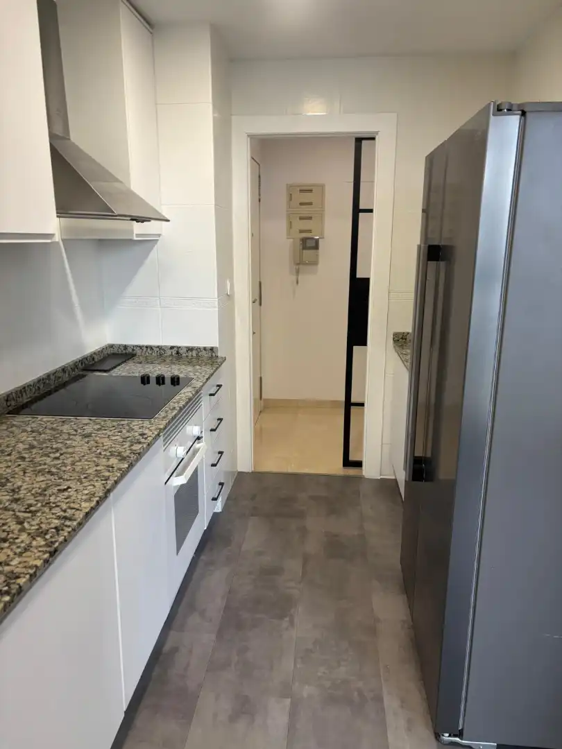 Küche von Wohnung zur Miete in Valencia mit Klimaanlage, Heizung und Privatgarten