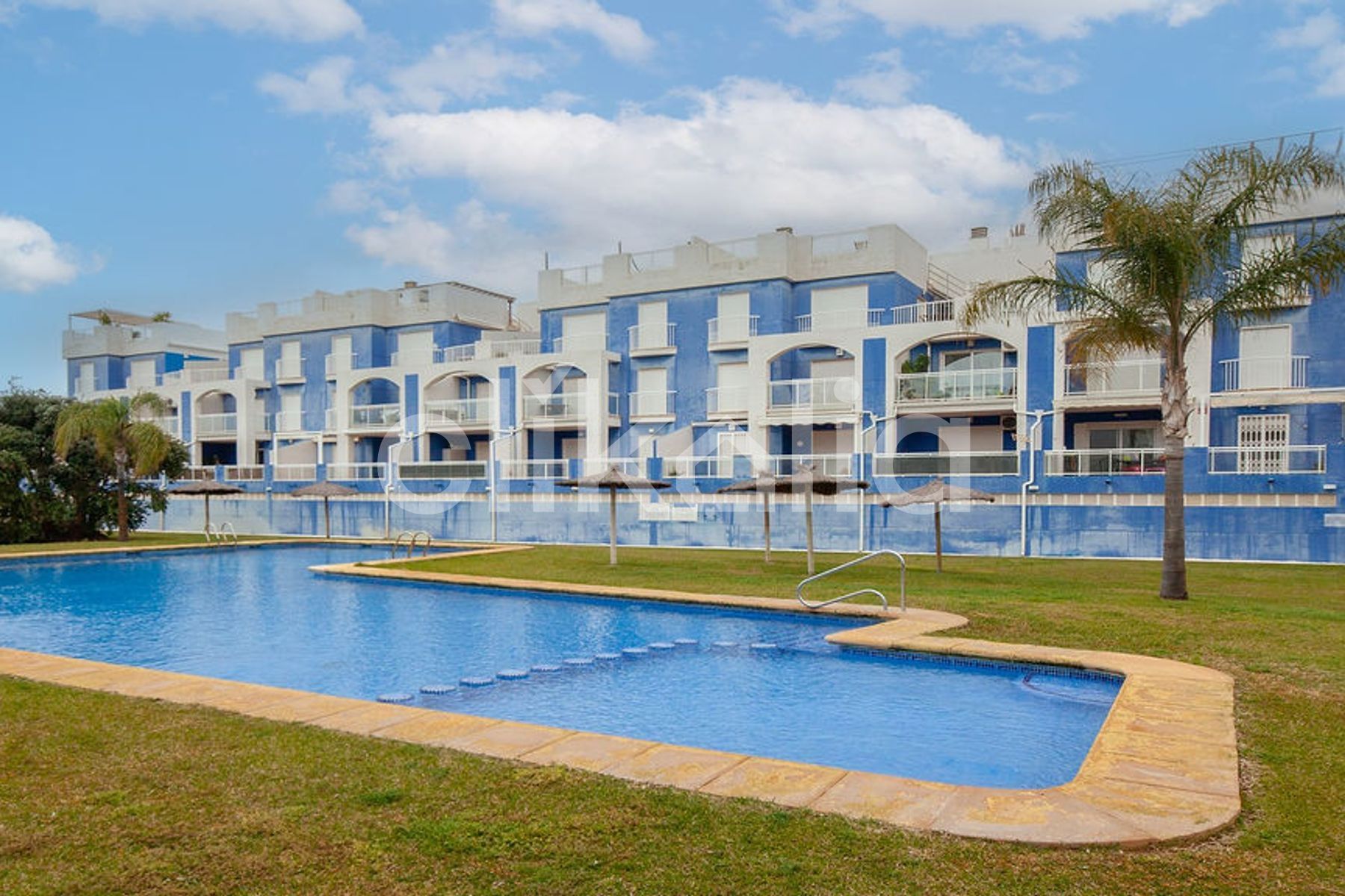 Exterior view of Flat for sale in Oliva  with Terrace and Swimming Pool