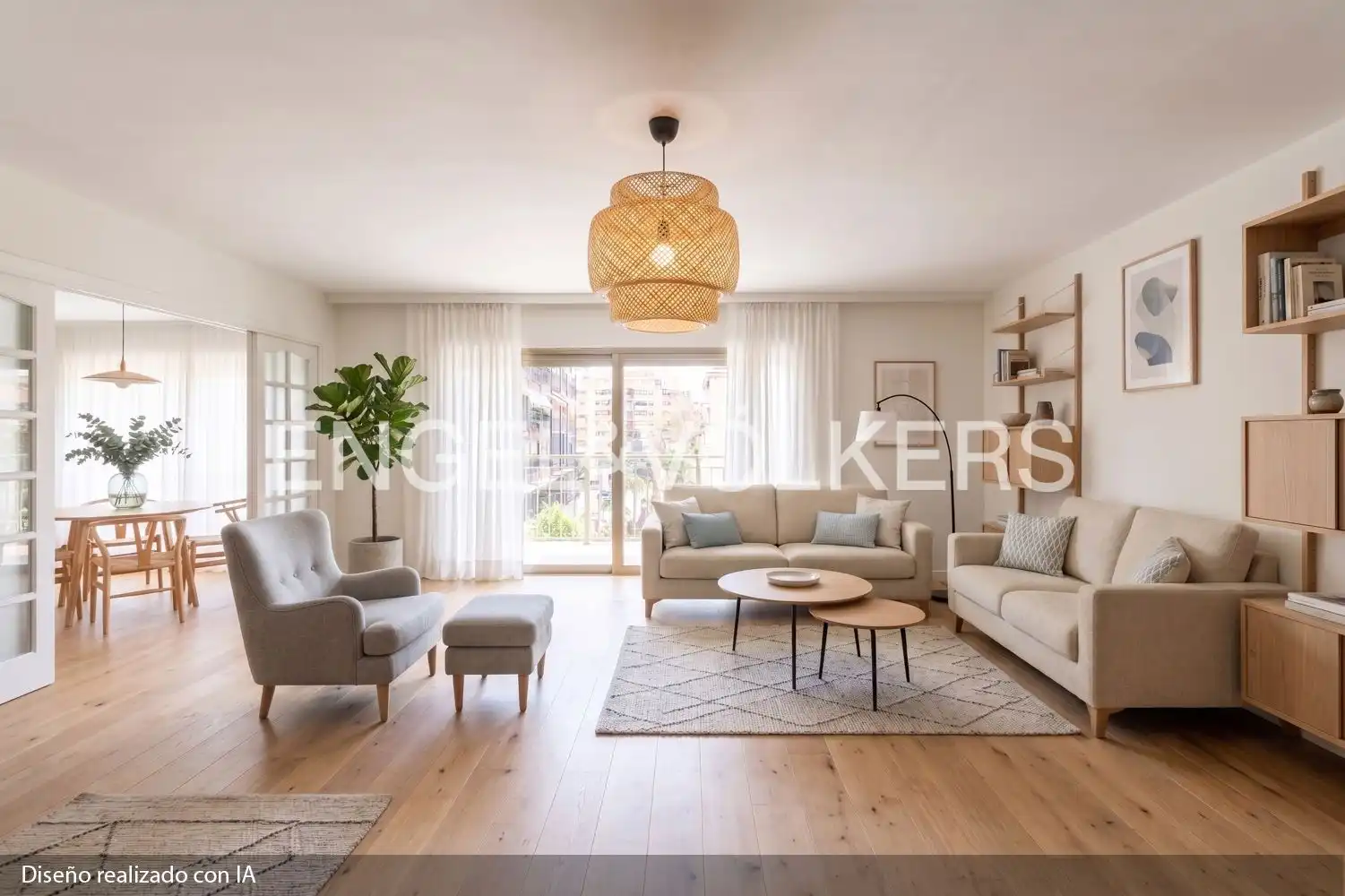 Living room of Flat for sale in Valencia  with Air Conditioner, Heating and Balcony