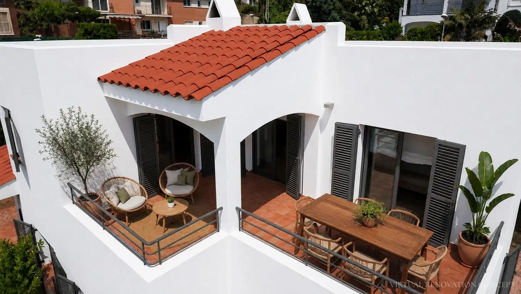 Terrace of Houses for sale in Sant Pol de Mar  with Air Conditioner, Heating and Private garden