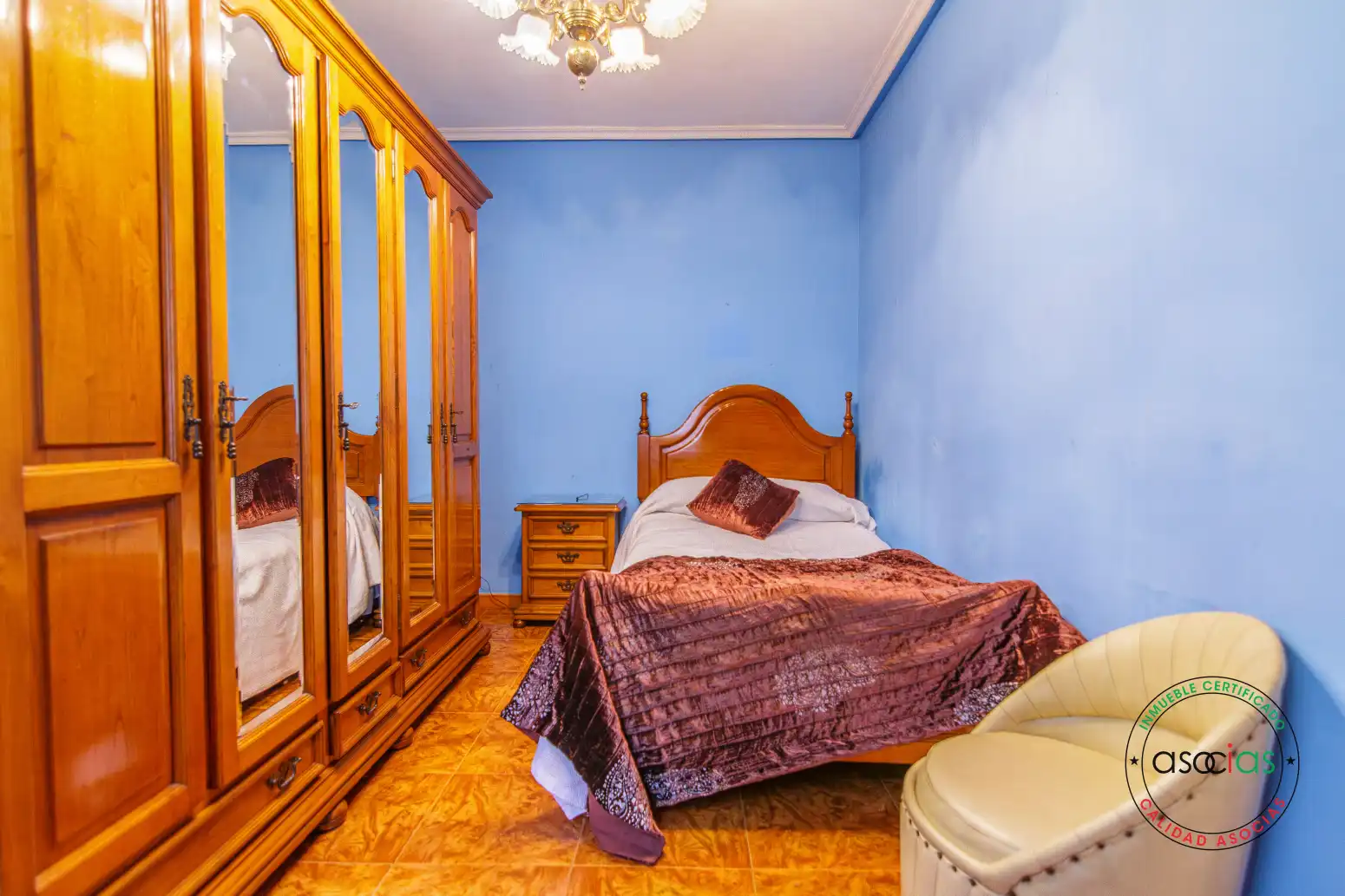 Bedroom of Attic for sale in Langreo  with Heating and Furnished