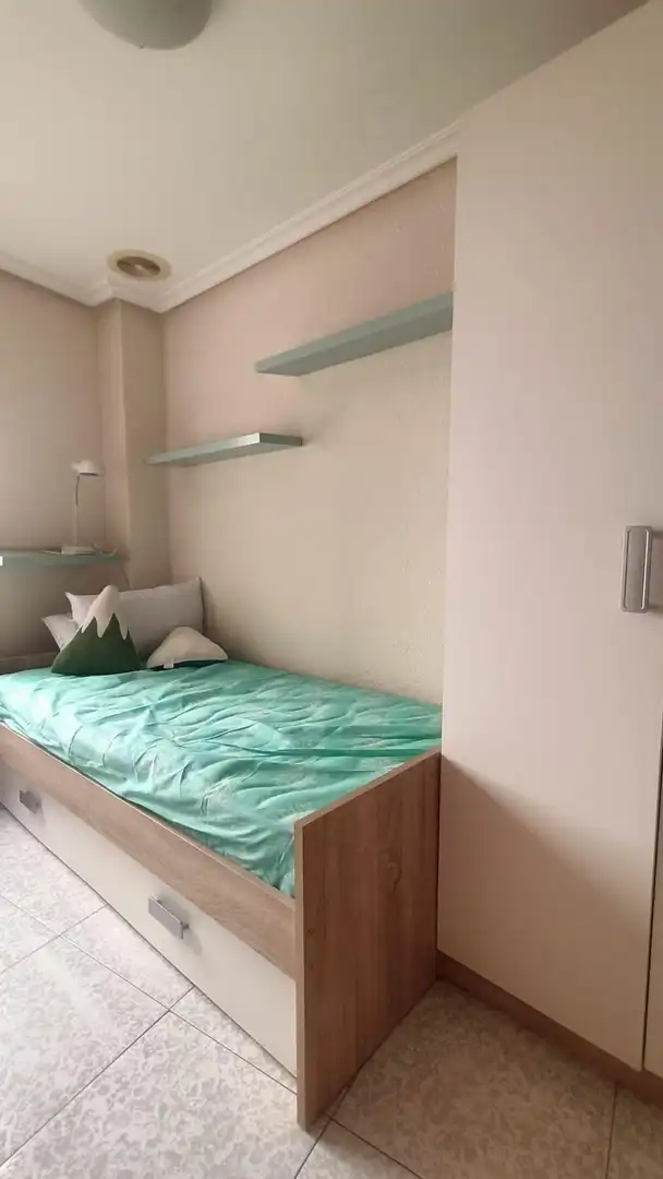 Bedroom of Flat for rent in Elche / Elx  with Air Conditioner, Furnished and Balcony