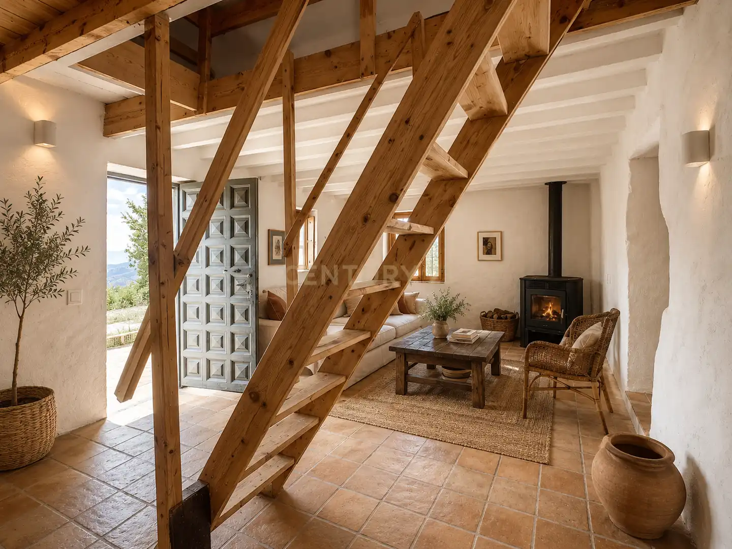 Sala de estar de Casa o chalet en venta en Casabermeja con Trastero y Amueblado