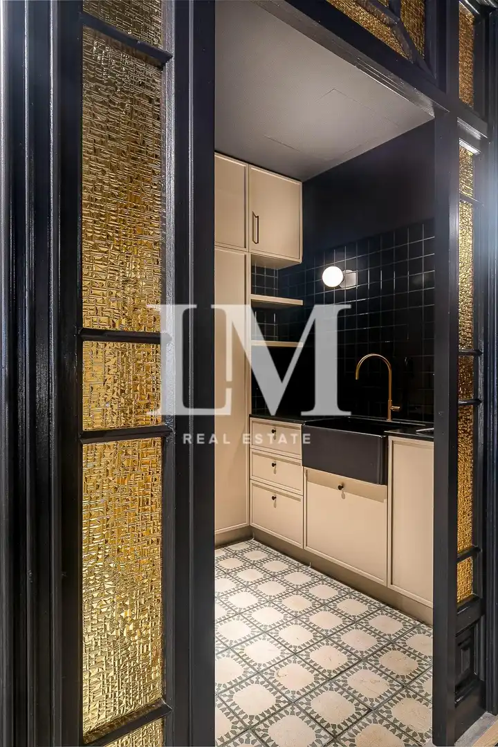 Cocina de Apartamento de alquiler en Barcelona con Aire acondicionado, Calefacción y Terraza