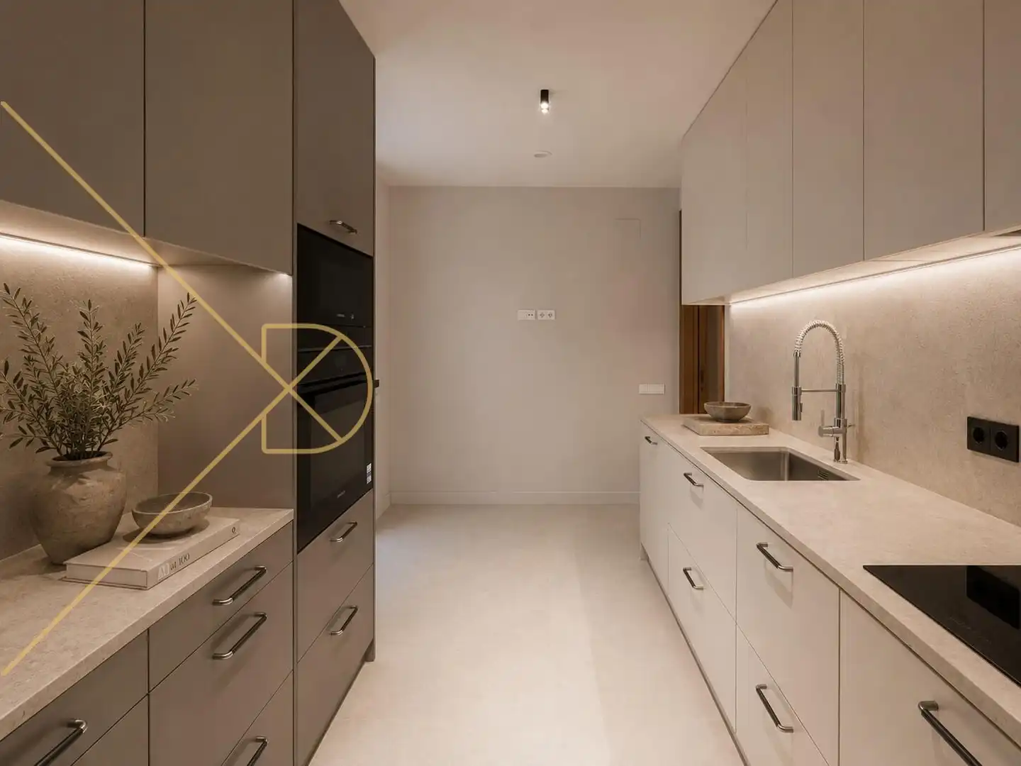 Kitchen of Flat for rent in Barcelona  with Air Conditioner, Heating and Terrace