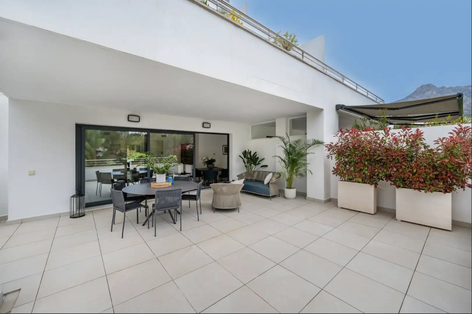 Terraza de Apartamento de alquiler en Marbella con Aire acondicionado, Terraza y Amueblado