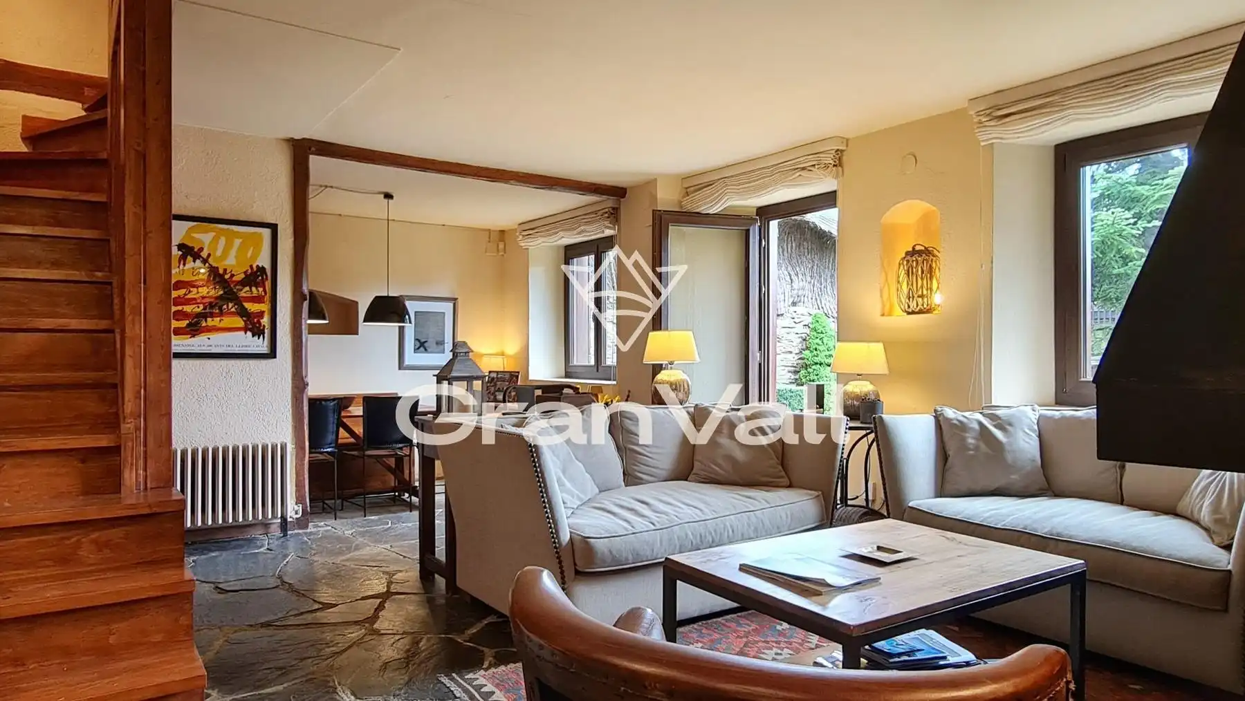 Sala d'estar de Casa o xalet en venda en Bolvir amb Calefacció, Jardí privat i Terrassa