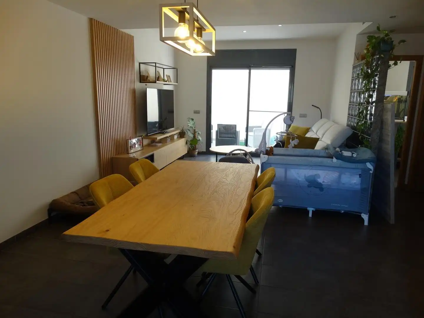 Comedor de Casa adosada en venta en L'Aldea con Jardín privado, Terraza y Trastero